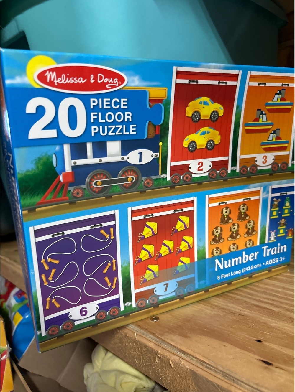 Melissa & Doug 20 Piece Floor Puzzle Number Train